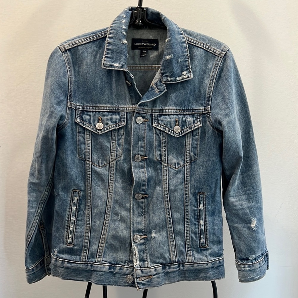 LUCKY BRAND TOMBOY TRUCKER JEAN JACKET/DENIM size small